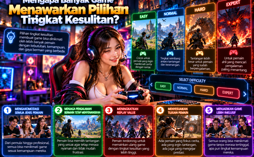 Mengapa Banyak Game Menawarkan Pilihan Tingkat Kesulitan?